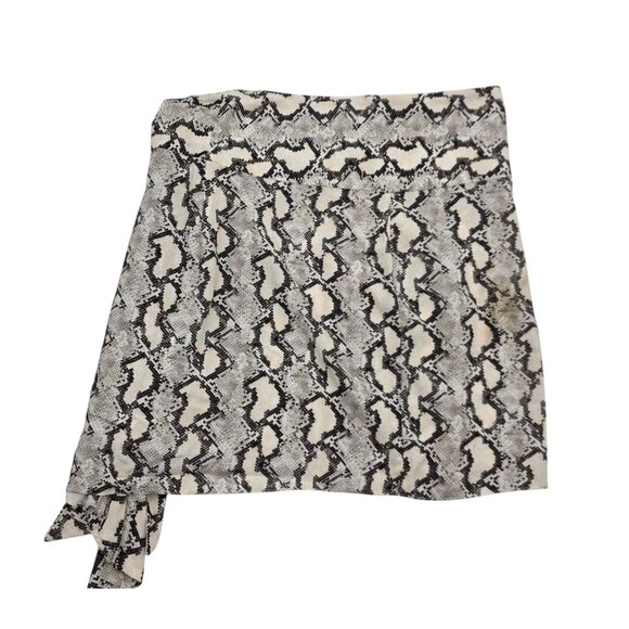Women's - Vix Paula Hermanny Snake Print Wrap Skirt, Size XS - Picture 6 of 6